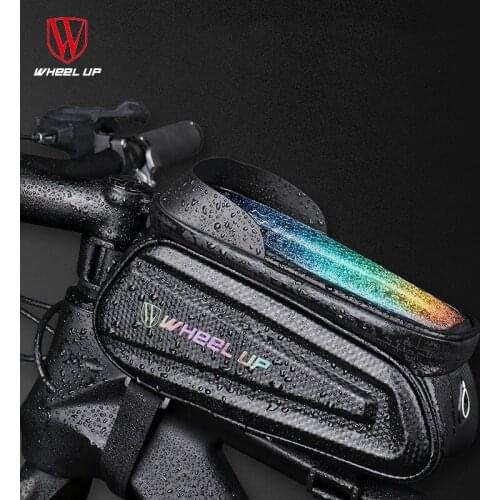7in Phone Case Bag Mtb Mountain Riding Bag Rainproof Bike Bag Frame Front Top Tube Cycling Bag Wateproof Bag Bicycle Accessories