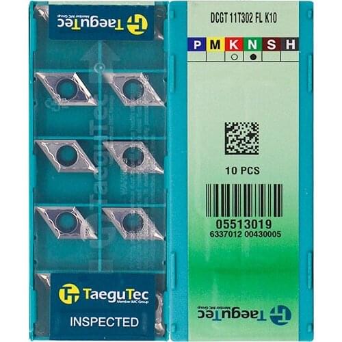 DCGT11T302-FL K10 Original Taegutac Carbide Inserts Turning Inserts Lathe Tools 10Pcs/Lot