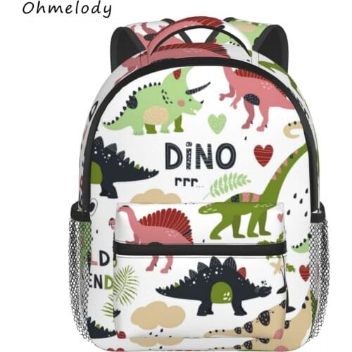 Lovely Dino Kids Backpacks for Kindergarten School Bags Child Dinosaur Travelling Backpack Todder Baby Casual Daypack