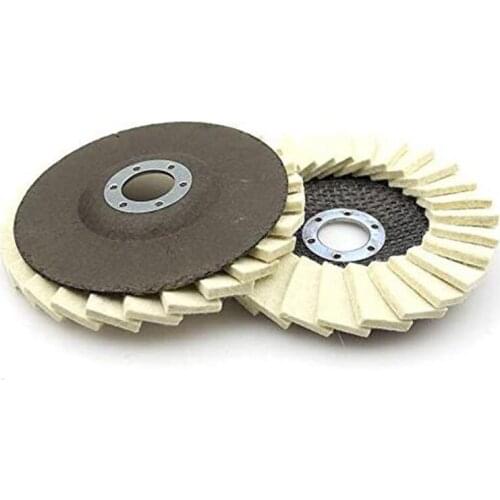 12.5cm Felt Flap Diam Wool Polishing Disc For Angle Grinder To Polish Metal Glass Abrasive Tools