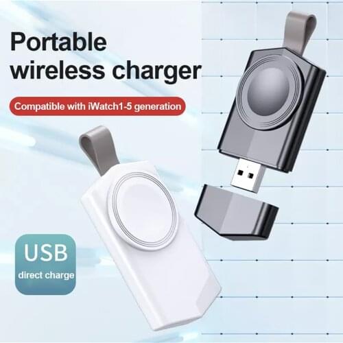 Induction USB 2021 Portable Magnetic Wireless Charger For Apple Watch Band 44mm 40mm 42mm 38mm iWatch Series SE 6 4 3 2 1 Watch