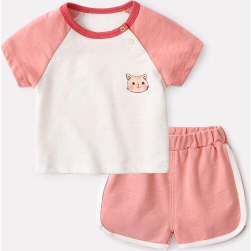 2PCS Boys Clothing Sets Kid Clothes Vetement Enfant Fille Summer Toddler Baby Kids Short Sleeve Sets T-shirt And Shorts Outfits