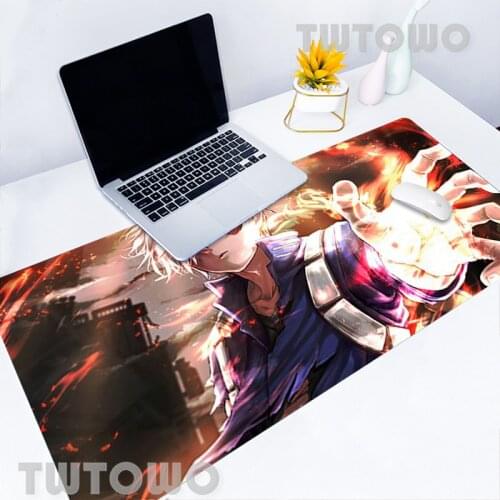 My Hero Academia Todoroki Shoto Mousepad Anime Mouse Pad Large Desktop Mouse Pad Keyboard Pad Soft Laptop Hot Sell New Mice Pad