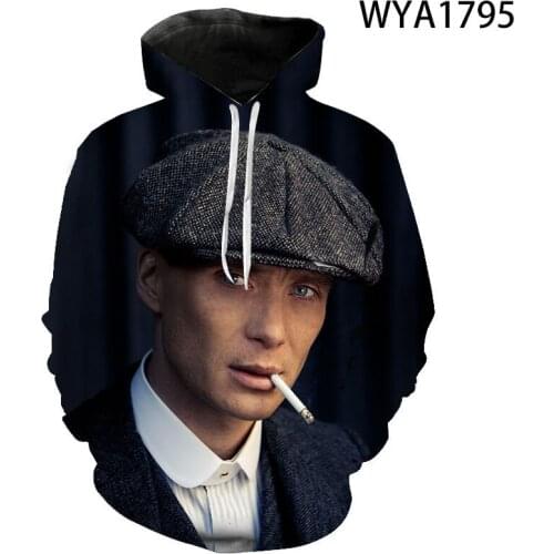 Men Women Children Cool Peaky Blinde Pullover Long Sleeve Hoodies 3D Printed Sweatshirts Streetwear Boy Girl Kids Casual Tops