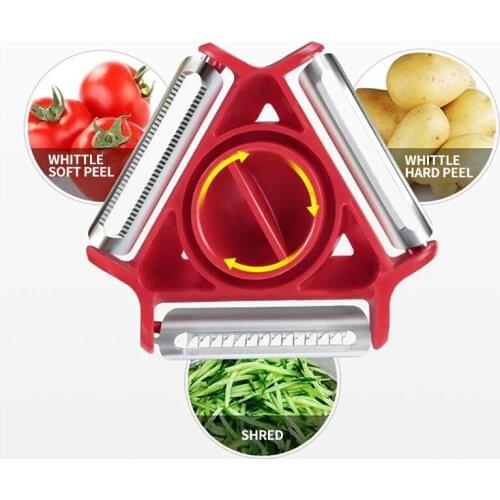 Trio Peeler Set Slicer Stainless Steel Shredder Three In One Cutter Multi Peel Blade Zesters Grater For Kitchen Accessories