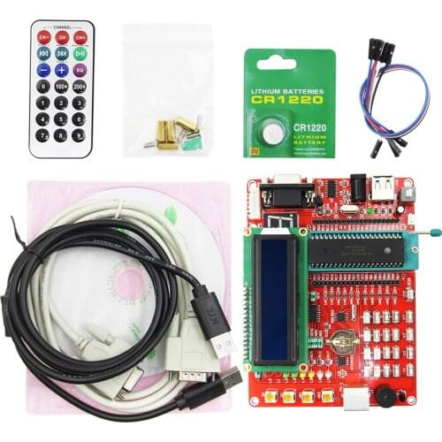 Learning board PIC microcontroller experiment board PIC microcontroller development board 16F877A video tutorials