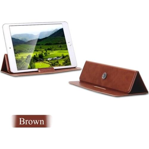 Adjustable Laptop Stand for MacBook Pro Air Foldable Magnetic Holder PU Leather Portable Tablet Stand for iPad Tablet Laptops