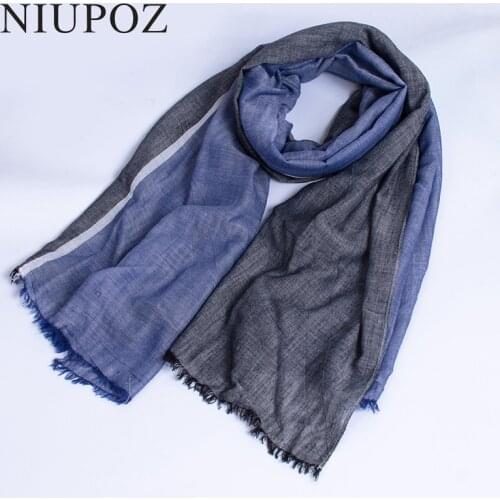 2018 New Design Winter Women Cotton Scarf Men Striped Casual Long Warm Soft Ring Shawl Neckcheif High Quality M264