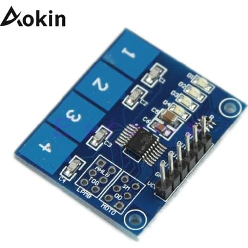 TTP224 4 Channel Digital Capacitive Switch Touch Sensor Module Board Plate Button For Arduino diy kit