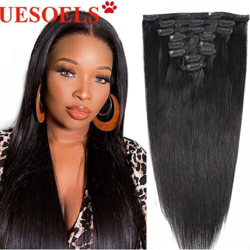 Накладные волосы на заколках Uesoels China At AliExpress