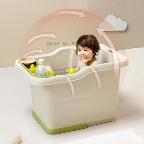 Baby Care Baby Bath Tub Baby Thickened Heat Preservation Bath Tub Can Sit Bath Children Bath Bath Tub With Bath Stool