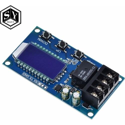 XY-L10A 6-60v 10A Lead-acid Solar Storage Battery Charge Controller Module Protection Board charger Time Switch Battery Capacity