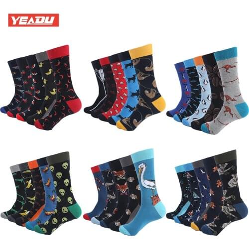 YEADU Men's Knee-high Socks