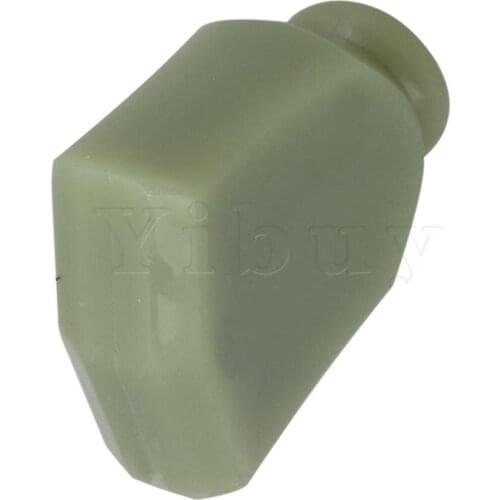 Yibuy 6pcs Imitation Jade Light Green Plastic Guitar Machine Head Tuner Tulip Buttons