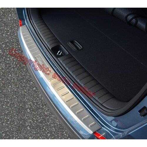 For Hyundai Tucson 2016-2018 Stainless Steel Rear Bumper Sill Protector Trim