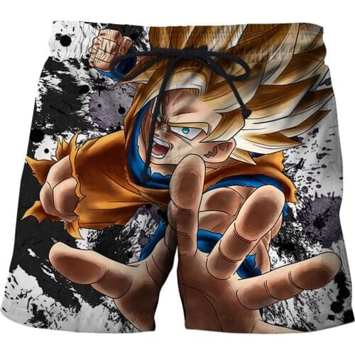 2021Mens beach shorts 3D Goku Anime Swim Shorts Summer comfortable swimwear Sport quick-drying surf beach pants Men new style