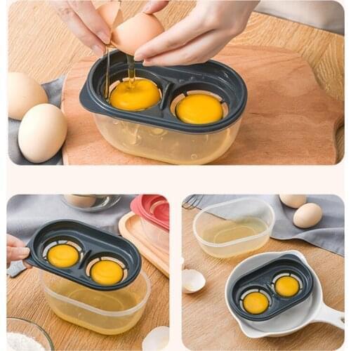 3 Colors Plastic Egg Separator White Yolk Sifting Home Kitchen Cooking Gadget