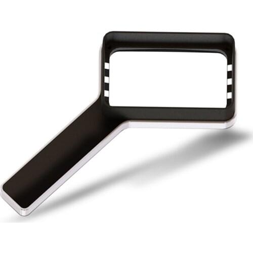 30 Times Square Magnifying Glass with LED Light Handheld Rechargeable Lithium Battery Magnifier, Read Magnifying Glass