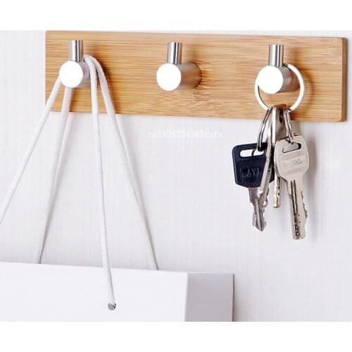 30pcs Adhesive Hanging Hooks Home Storage Hook Kitchen Bathroom Rustproof Stainless Steel Wall Door Clothes Hanger Hook