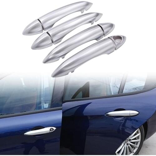 8PCS Without Hole Car Exterior Door Handle Cover Fit for Alfa Romeo Giulia 2017 Car Accessories