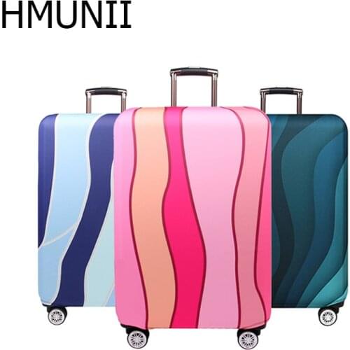 HMUNII Stripe Travel Accessories Travel Luggage Cover For 18-32 Inch Suitcase Travel Bag Protection Case Luggage Bag Dust Cover
