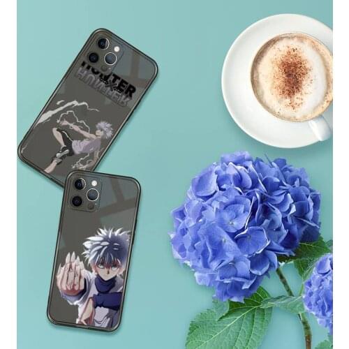 Hunter X Hunter Killua Zaoldyeck Phone Case For iPhone 13 12 11 8 7 se 2020 pro X XS XR MAX Plus Black Transparent Cover