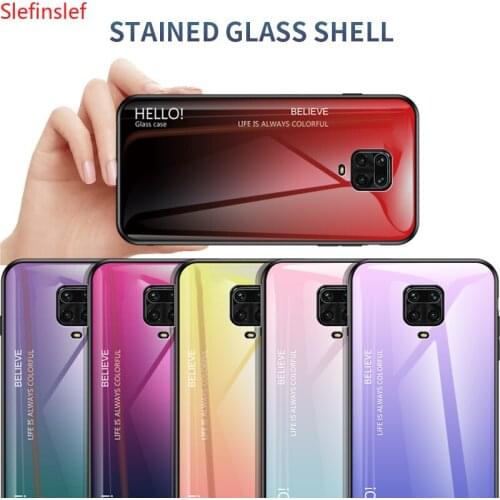 For Xiaomi Redmi note 9s Cover Gradient Glass Case For Redmi note9s Case For Xiaomi Redmi note 9s