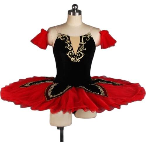 Black Velvet Bodice Professional Ballet Tutu Adults Performance Costume Ballerina Dance Dress Classical Tutus BLL431