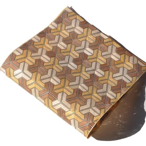 Puzzle Wood Veneer Yosegi Tortoise Shell Figure Natural Material For Jewelry Box Door Skin