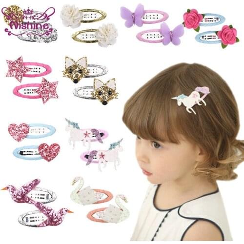 Nishine Children Baby Cartoon Hairpins Cute Animal Hairclips Accessories Christmas Decoration Photography Props Kid Gift
