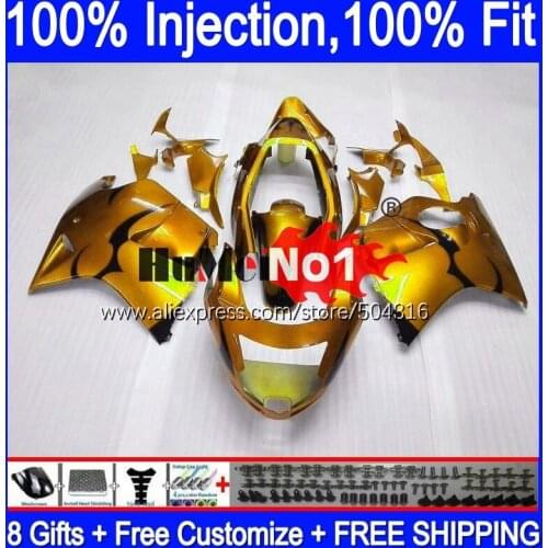 Blackbird For HONDA CBR 1100 XX CBR1100XX 92MC.65 Golden black CBR1100XX 1996 1997 1998 1999 2000 2001 96 97 98 99 00 01 Fairing