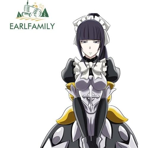 EARLFAMILY 13cm x 9.4cm for Narberal Overlord Refrigerator Car Sticker Surfboard Waterproof Decal Personality Vinyl Car Wrap