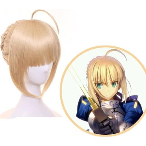 Fate/EXTRA Nero Wig Fate Grand Order Cosplay Wig Synthetic Blonde Heat Resistant Hair Fate Stay Night Cosplay Hair