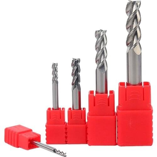 Milling Cutter Alloy Coating Tungsten Steel Tool By Aluminum Cnc Maching 3 Blade Endmills Top Milling Cutter Wood Milling Cutter