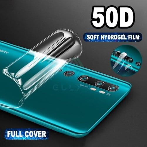 2-in-1 Hydrogel Film Back Cover For Xiaomi Mi 9 9T A3 Lite Safety Camera Lens Glass Film For Redmi Note 8 8T 7 6 5 K20 K30 Pro