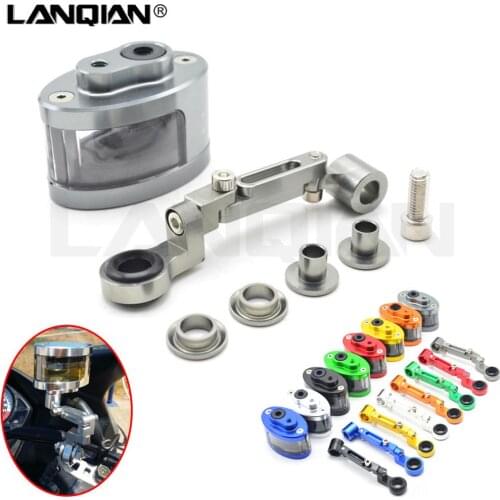 Hot Motorcycle CNC Brake Clutch Reservoir Cylinder Fluid Oil Cup Bracket For KAWASAKI ZX6 ZX9R ZXR400 ZZR600 Z1000 ZX10R TMAX