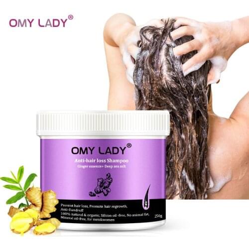OMY LADY Ginger Shampoo Anti Hair Baldness Anti Hair Loss Hair Growth Dandruff Black Hair Shampoo Grow Thick Hair Growth 250ml