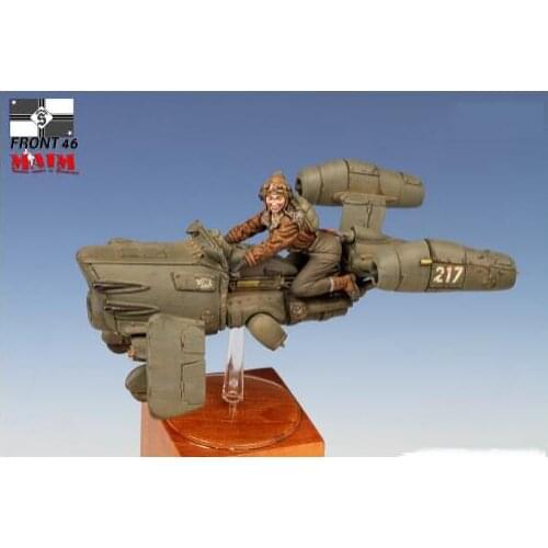 1/35 Scale Resin Figure hover bike Rider