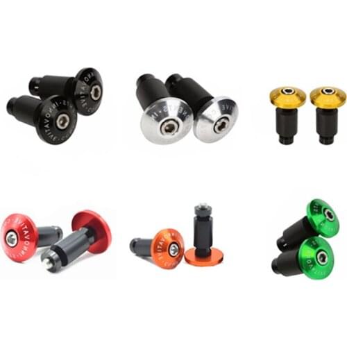 Motrocycle 7/8'' 22mm CNC Handlebar Grips Slider Cap Plug Aluminum Bar End Dirt bike For Honda Yamaha Kawasaki Suzuki