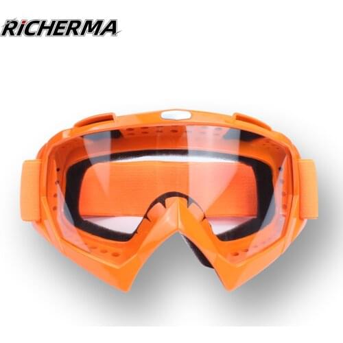 Transparent Lenses Motocross Glasses for KTM Anti-glare Foldable Ski Goggles Motorcycle Dirt Bike Off Road Snowboard Snowmobile