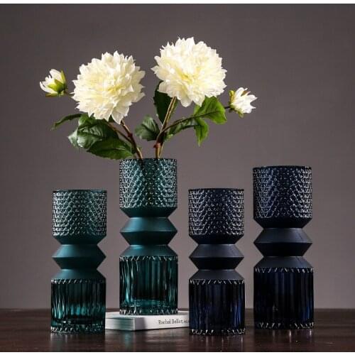 Nordic Morandi Glass Vase Home Decoration Modern Minimalist Creative Table Model Water Culture Flower Arrangement