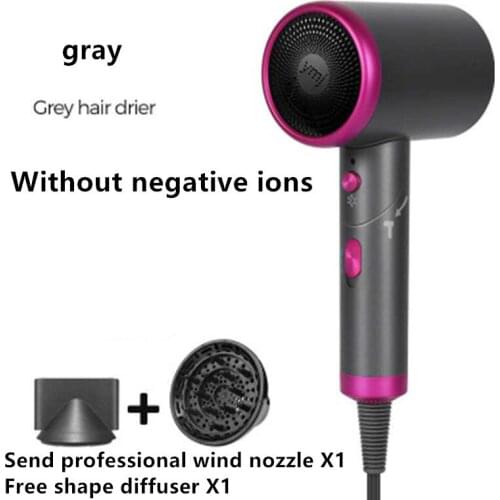 Foldable Ionic Hair Dryer with Diffuser Professional Lightweight Powerful Negative Ion Hammer Blow Dryer Home Travel Use
