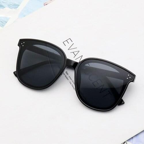 Vintage Black Oversized Sunglasses Women Fashion Brand Sun Glasses Male Female Big Frame Cat Eye Designer Gafas De Sol Mujer