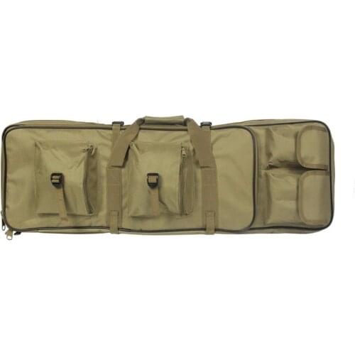 100cm Tactical Rifle Bag Dual Heavy Duty Gun Case Backpack For Hunting Military Airsoft Tan