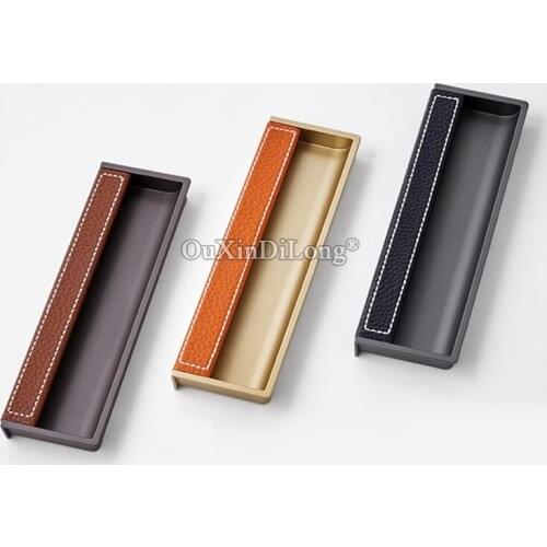 Top Quality 8PCS European Embedded Hidden Cabinet Door Handles Cupboard Wardrobe Kitchen Drasser Drawer TV Cabinet Pulls Handles