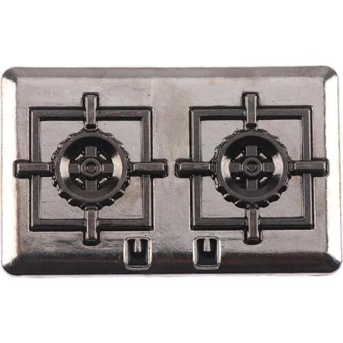 1Set 1:12 Dollhouse Miniature Gas Stove Metal Model Toy Doll House Decor