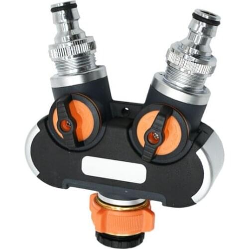 5/8" Garden Y water splitter 2 way tap Garden tap 3/4 Female Irrigation valve Pipe Splitter Quick connector adapter 2pcs