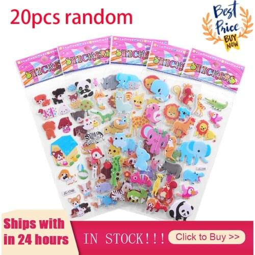 20sheets 3D Stickers for Kids & Toddlers 500+ Puffy Stickers Variety Pack for Scrapbooking Bullet Journal Including Animal Fruit