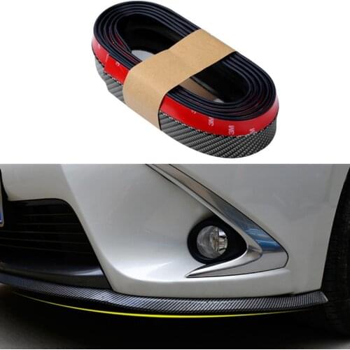 Car Stylling Rubber Skirt Carbon Front Lip Bumper Decoration For BMW 1 3 4 5 7 Series X1 X3 X4 X5 X6 E39 E46 E60 E90 F15 F30 F35