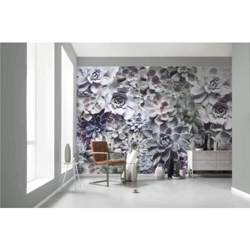Free Shipping Hot Customize Wall Stickers Pretty Flowers Wall Mural Decals Creative Design for Home Deco Photo Wallpaper
